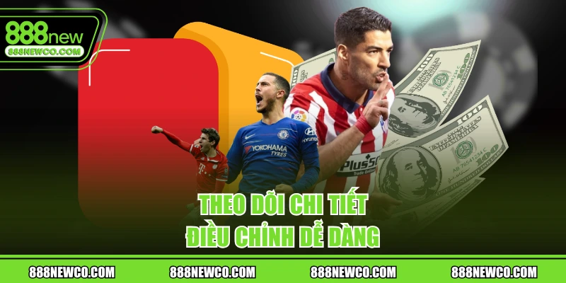 Theo dõi chi tiết, điều chỉnh dễ dàng