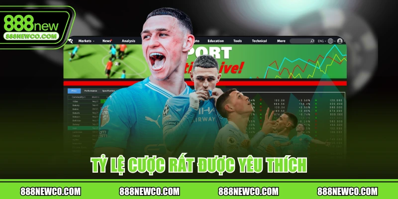 Tỷ lệ cược rất được yêu thích